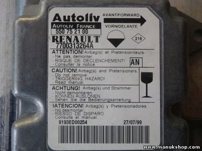 Airbagsensor Airbagsteuergerät Renault Master II AN 550752100 550 75 21 00
