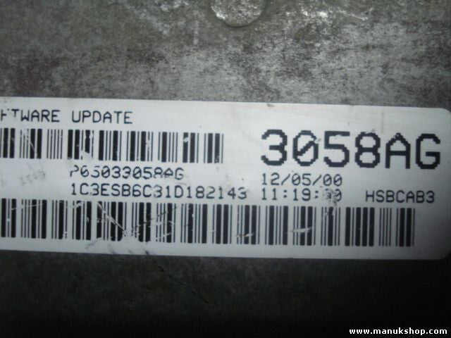 Motorsteuergerät Chrysler Neon II 2000 P05033058AG 05033058AG P05033210AA