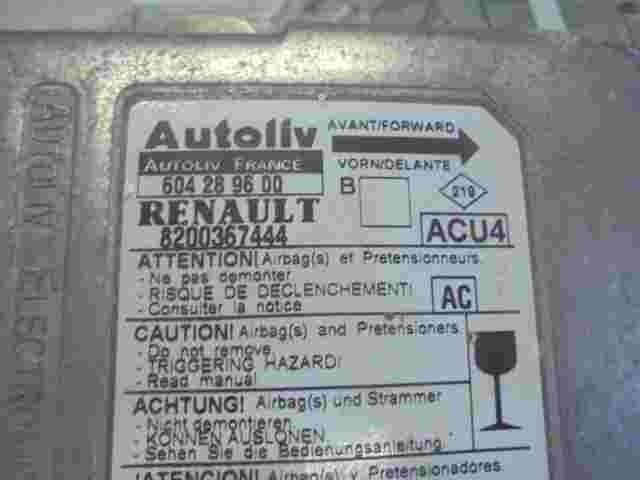Airbagsensor Airbagsteuergerät  Renault Megane (AC) 8200367444 604289600