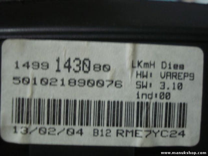 Kombiinstrument Tacho Fiat  RME7YC24 1499143080 1499 1430 80 501021890076