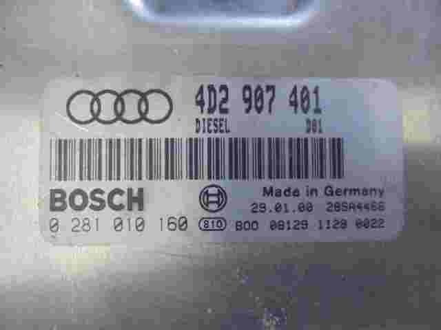 Motorsteuergerät  Audi A8 V6 D2 Diesel 4D2907401 BOSCH 0281010160 28SA4466