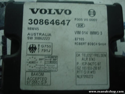 Steuergerät Wegfahrsperre Alarmmodul Volvo S40 V40 98W45 30864647 F005V00060