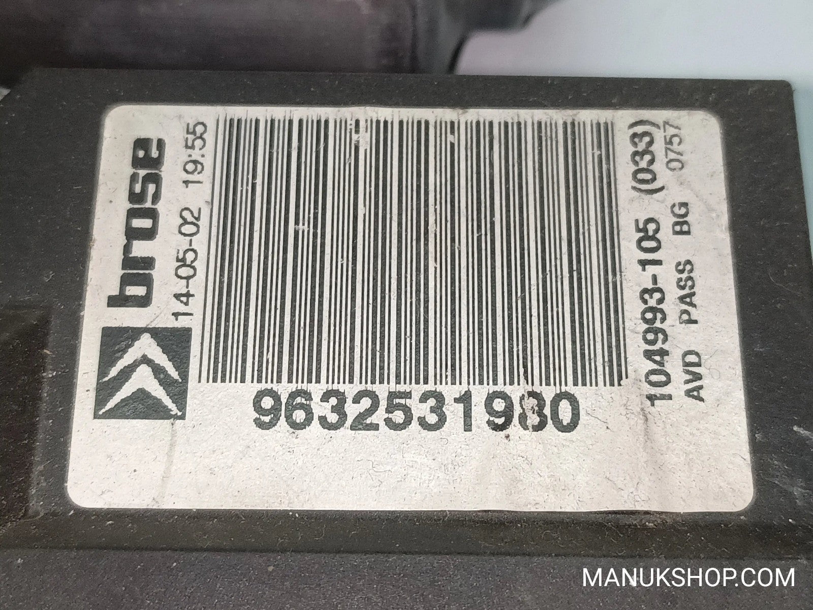 Fensterheber motor vorne recht Citroen C5 9632531980 104993105 101387102