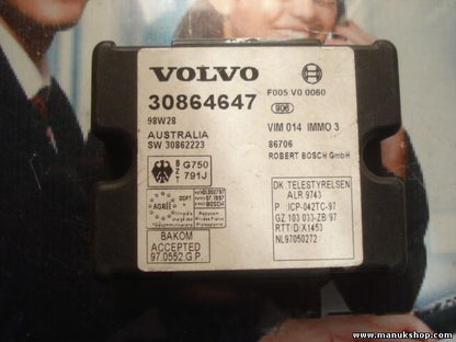Steuergerät Wegfahrsperre Alarmmodul Volvo BOSCH 30864647 98W28 F005 V0 0060