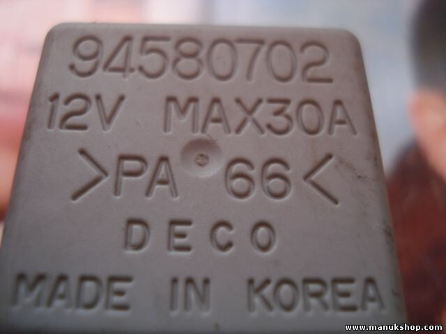 Relais Daewoo Chevrolet 94580702 MAX30A 12V