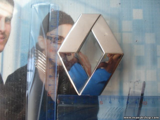 Emblem Logo Renault Scénic II JM0/1_ 2003/06-2009/12 8200145816 7 cm. x 10 cm.