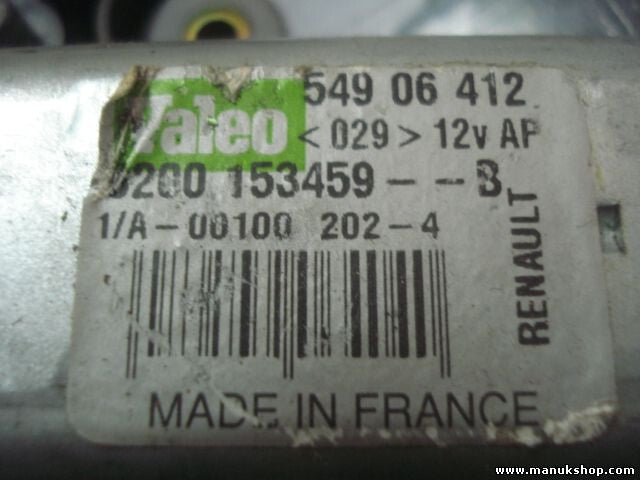 Heckwischermotor wischermotor hinten Renault Scenic 54906412 8200153459B
