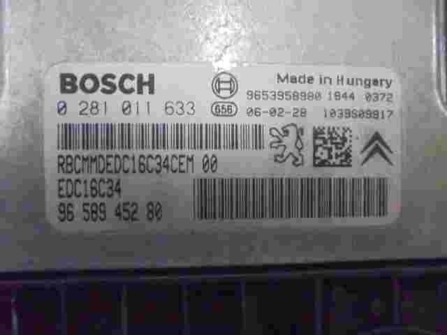 Motorsteuergerät Peugeot 407 1.6 9658945280 96 589 452 80 9653958980