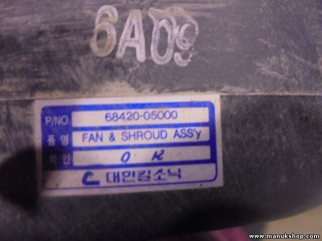 Lüftermotor Kühlerventilator SSANGYONG Musso 2.9TD 68420 05000 6842005000 6A09