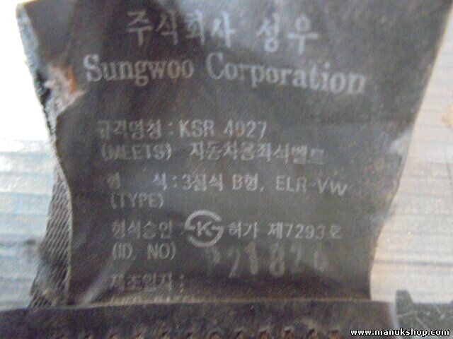 Sicherheitsgurt Gurt Hyundai Santa Fe KSR4027 KSR 4027 HCW90426R11192
