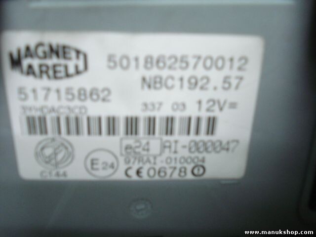 Zentralsteuergerät Fiat Stilo 51715862 MAGNETI MARELLI 501862570012 NBC192.57