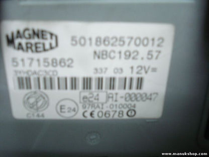 Zentralsteuergerät Fiat Stilo 51715862 MAGNETI MARELLI 501862570012 NBC192.57