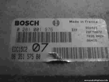 Motorsteuergerät Citroen Xsara Peugeot 9635157580 96351575186 BOSCH 0281001976