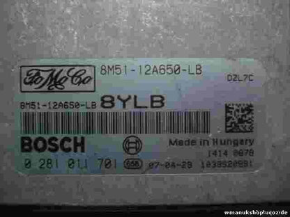 Motorsteuergerät Ford Focus II C-Max 1.6 2004-2010 8M5112A650LB BOSCH 0281011701