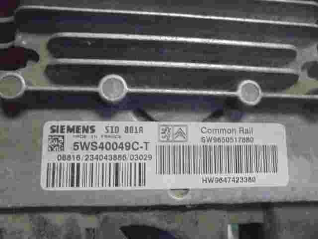 Motorsteuergerät Citroen Berlingo SW90650517880 HW9647423380 5WS40049C-T