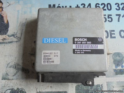 Motorsteuergerät BMW E34 2242213 2244127 BOSCH 0281001080 0 281 001 080
