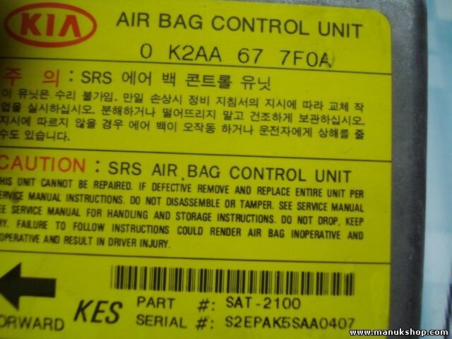 Airbagsensor Airbagsteuergerät Kia Shuma 0 K2AA 67 7F0A 0K2AA677F0A OK2AA677F0A