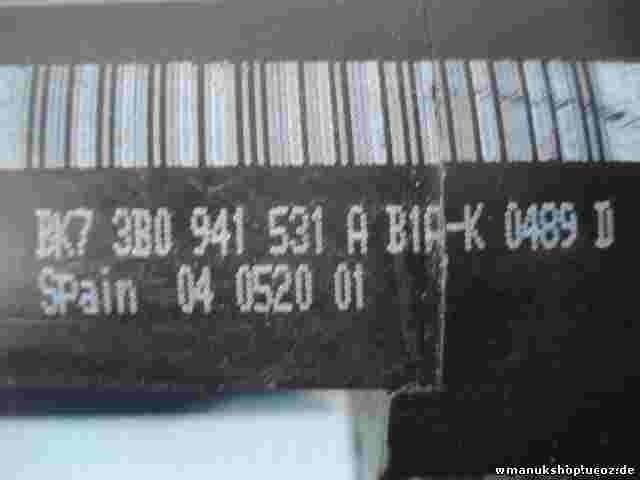 Lichtschalter  VW Volkswagen Passat BK7 3B0941531A 3B0 941 531 A 3BO941531A
