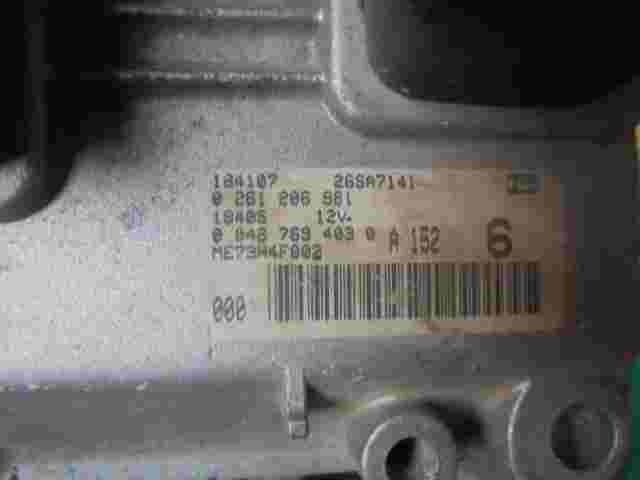 Motorsteuergerät Fiat Punto 1.2 00467694030 BOSCH 0261206981 ME73H4F002 26SA7141
