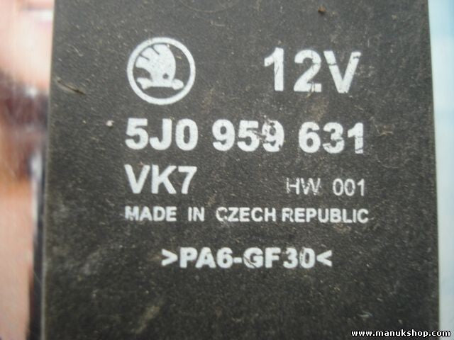 Relais Skoda Fabia 5J0959631 5J0 959 631 VK7 5JO959631 HW 001
