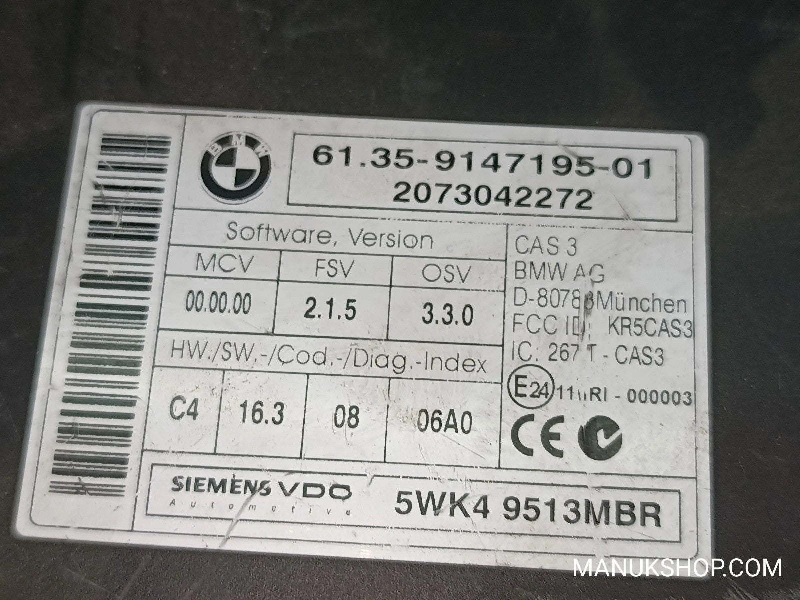 Komfortsteuergerät KSG BMW E90 E91 6135914719501 61.35-9147195-01 5WK49513MBR