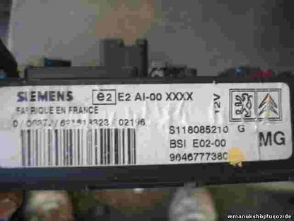 Sicherungskasten Pegeout 206 1.6 BSI E02-00 9646777380 SIEMENS S118085210G