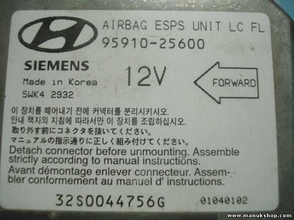 Airbagsensor Airbagsteuergerät Hyundai Accent 9591025600 95910-25600 5WK42932