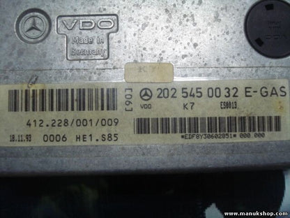Steuergerät Gasbetätigung E-Gas Mercedes W202 VDO 2025450032 412228001009 K7