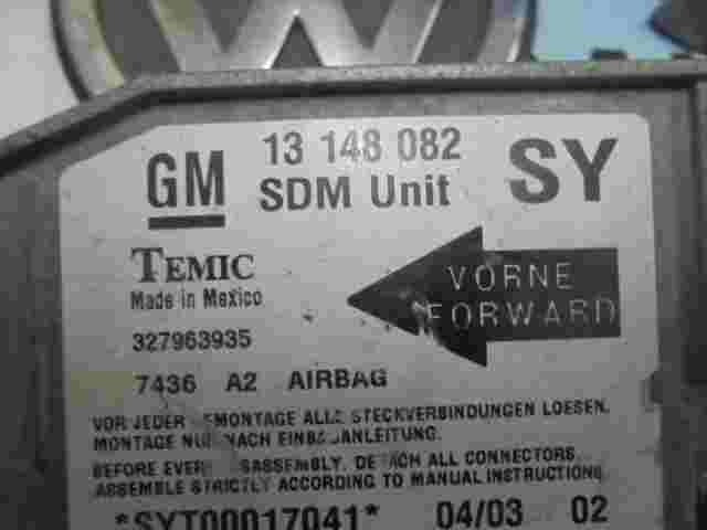Airbagsensor Airbagsteuergerät Opel Meriva A 13148082SY 13148082 SY 327963935 A2