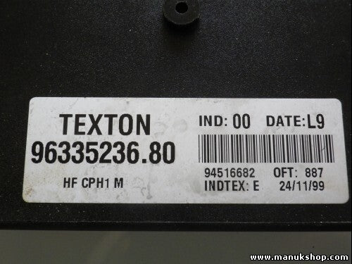 Steuergerät Zentralverriegelung Citroen Xsara 1.9 TEXTON 9633523680 INDTEX E