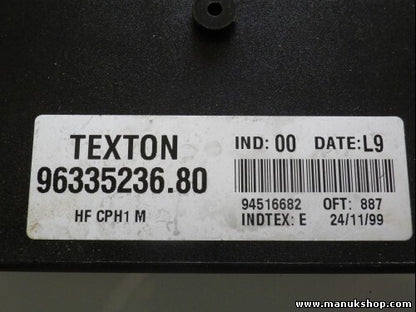 Steuergerät Zentralverriegelung Citroen Xsara 1.9 TEXTON 9633523680 INDTEX E