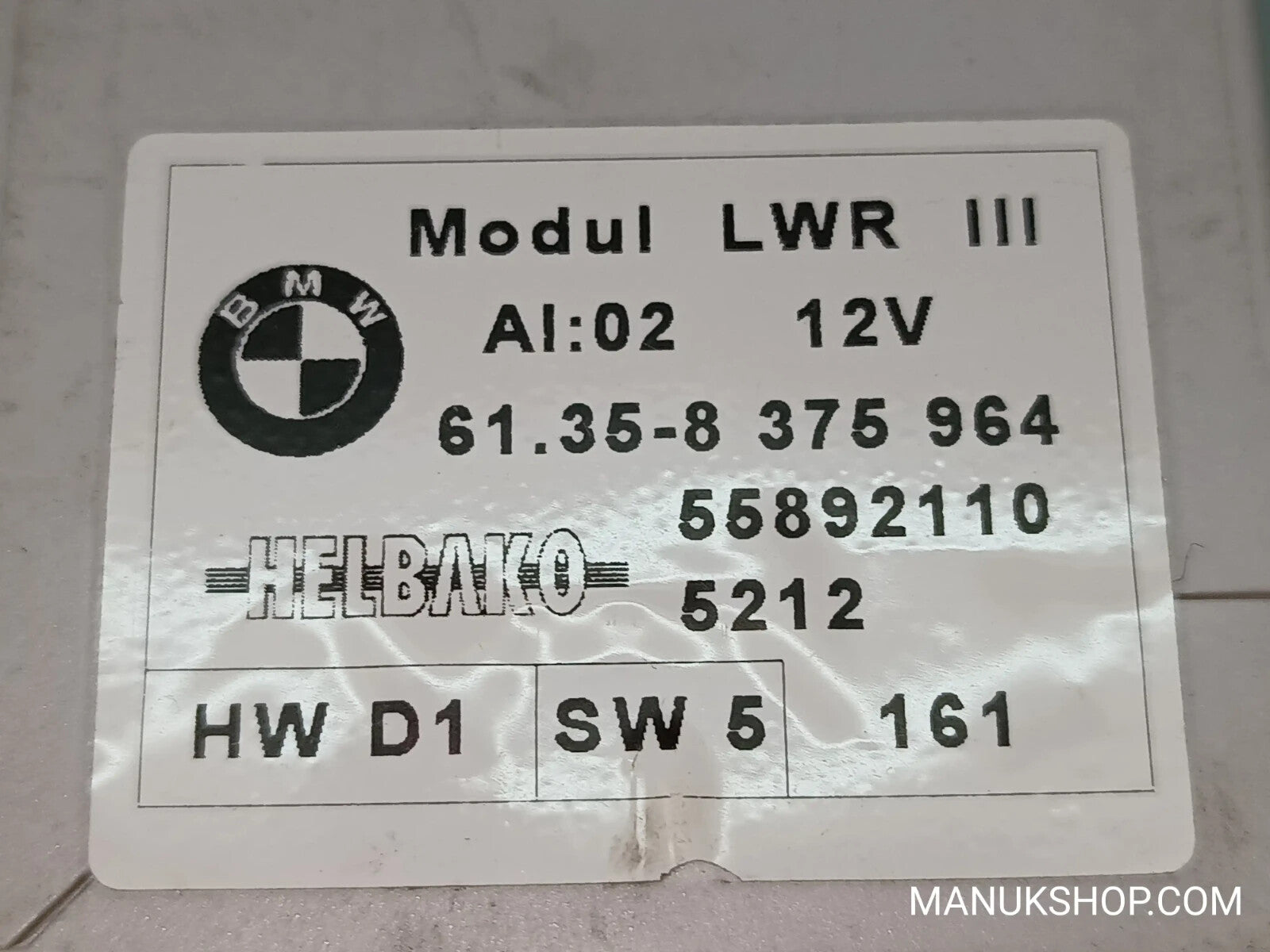 LWR Steuergerät BMW E38 E39 E46  61358375964 61.35-8 375 964 55892110