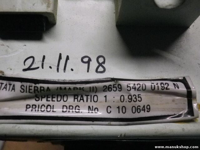 Kombiinstrument Tacho Tata Sierra 265954200192N 2659 5420 0192 N C100649