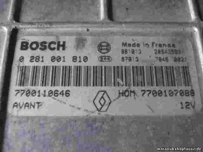 Motorsteuergerät Renault Megane HOM7700107088 7700107088 7700110646 0281001810