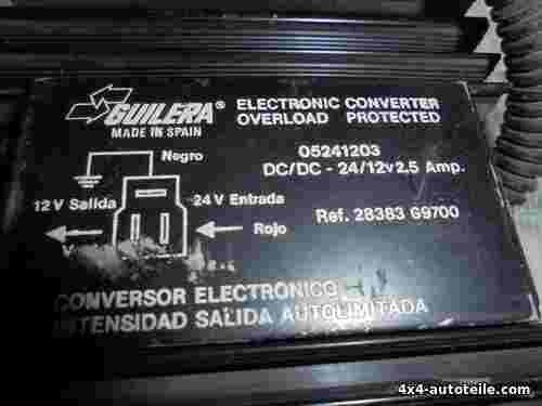 Steuergerät Wischer Nissan Patrol 28383G9700 05241203 DC/DC-24/12V 2,5 Amp.