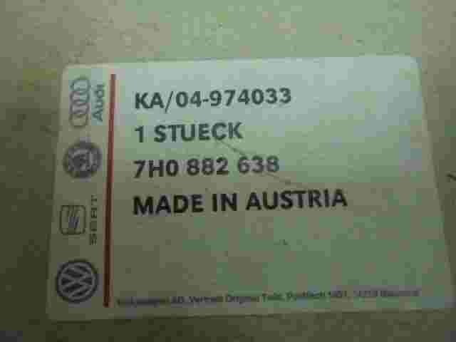 VW Volkswagen 7H0882638 7H0 882 638