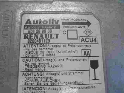 Airbagsensor Airbagsteuergerät Renault Megane II (AA) 8200481129A 604289900