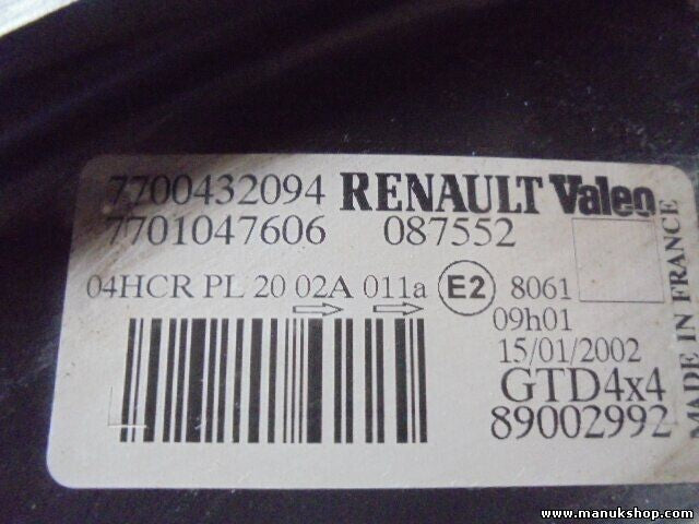 Scheinwerfer links Renault Scenic RX4 7700432094 / 7701047606 VALEO 04HCR 088552