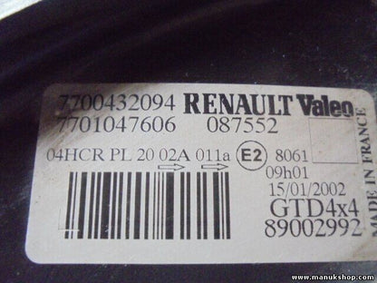 Scheinwerfer links Renault Scenic RX4 7700432094 / 7701047606 VALEO 04HCR 088552