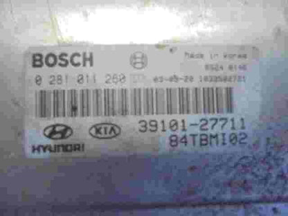Motorsteuergerät Hyundai Kia Getz 1.5 3910127711 BOSCH 0281011260 84TBMI02