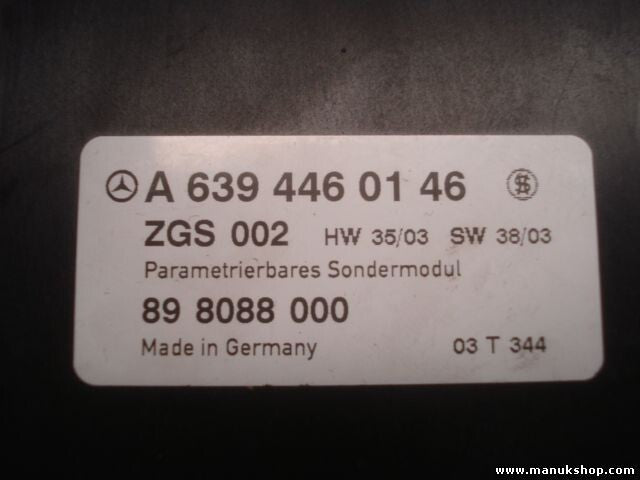 Parametrierbares Sondermodul Mercedes Vito W639 A6394460146 898088000