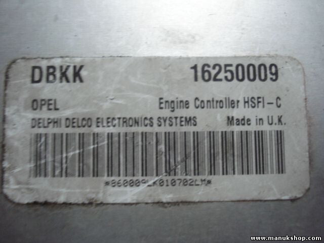 Motorsteuergerät Opel Astra G Vectra B Zafira A CZFD 16250009 DELPHI HSFI-C