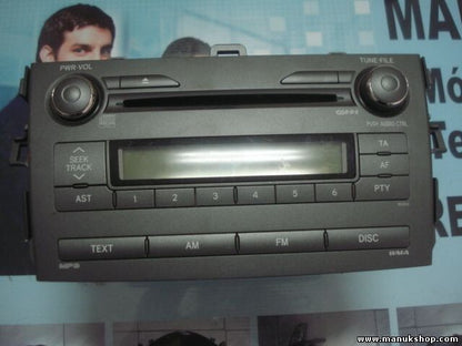 Radio CD Toyota Corolla TUNE-FILE 86120-02690 CQ-JS7770G 8612002690 CQJS7770G