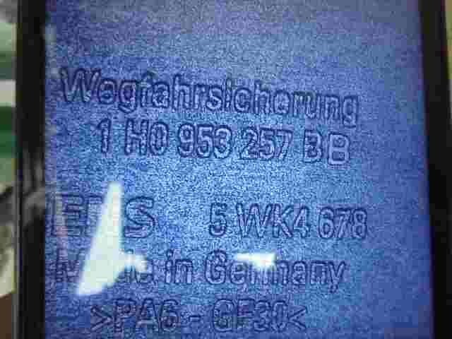Steuergerät Wegfahrsperre Alarmmodul  Golf 3 Passat 1H0953257BB SIEMENS 5WK4678