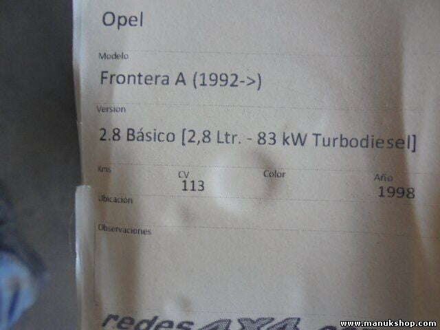 Wasserkühler Opel Frontera A GM 91149885 1300119 1300120 1300136 1302058