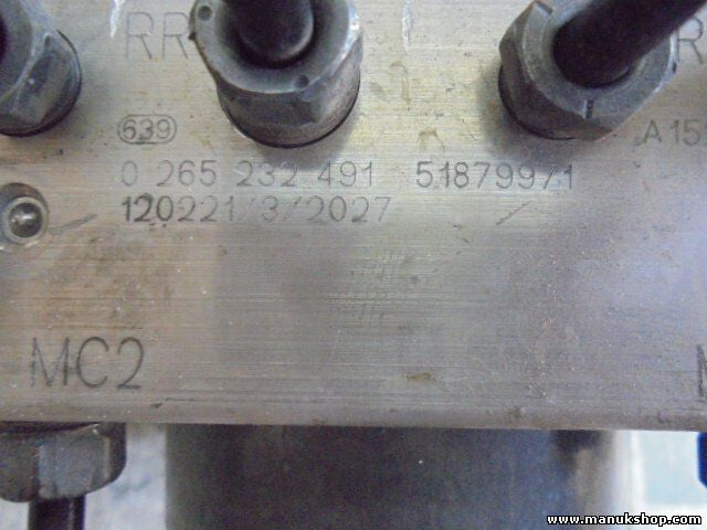 ABS Hydraulikblock Peugeot Punto Bipper 51879971 BOSCH 0265232491 0265801079