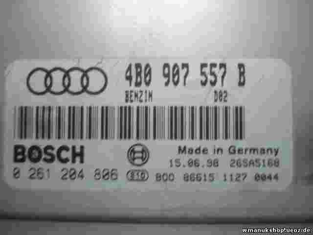 Motorsteuergerät Audi A6 1.8 4B0907557B 4BO907557B D02 BOSCH 0261204806 26SA5168