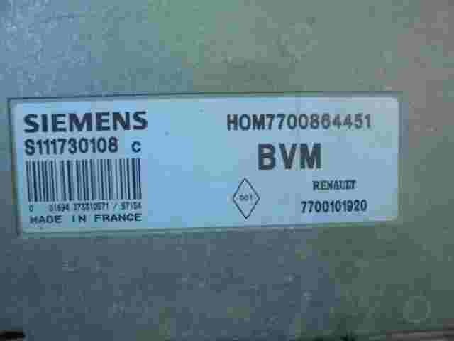 Motorsteuergerät Renault Megane 1.4 HOM7700864451 7700101920 SIEMENS S111730108C