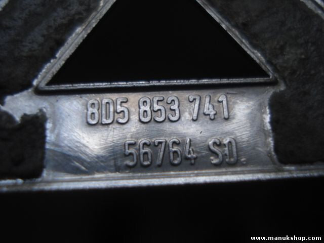 Emblem Logo Audi A A4 6 cm 8D5853741 8D5 853 741