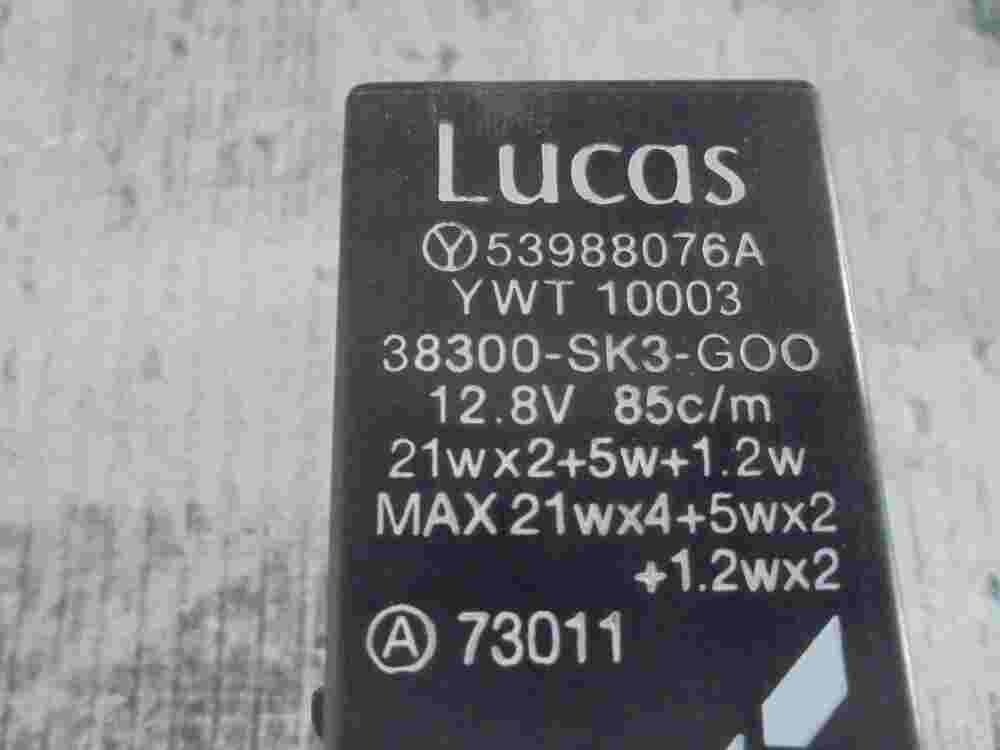 Blinkrelais Land Rover 53988076A YWT 10003 LUCAS 38300SK3GOO 38300-SK3-GOO